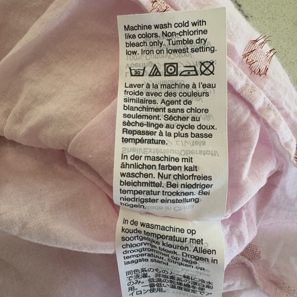 J. Crew Ruffle-neck top in shimmer dot Pink Women’s size Small - Picture 6 of 11